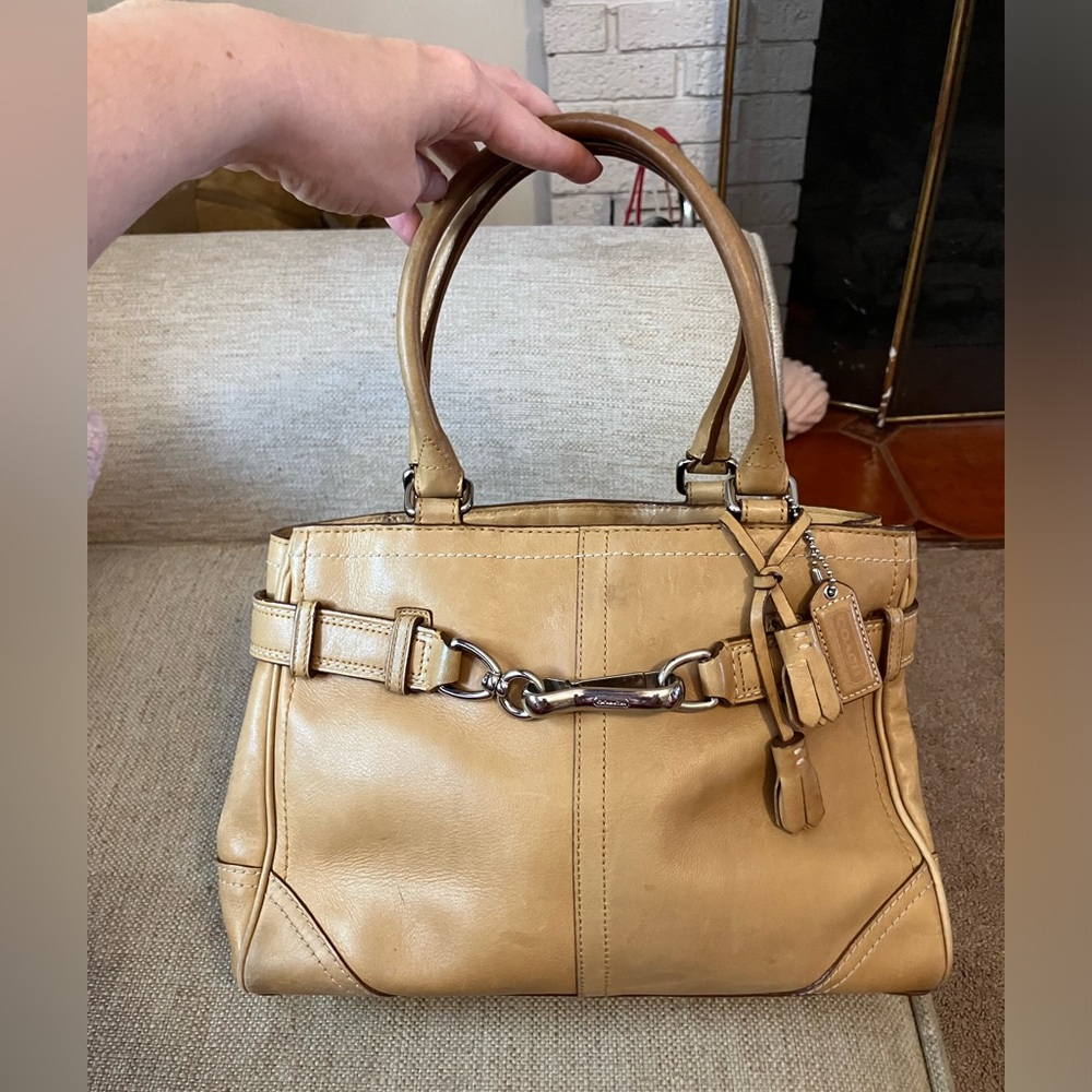 Coach Tan Leather Handbag